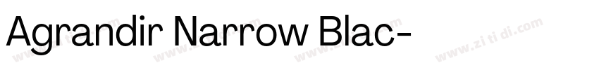 Agrandir Narrow Blac字体转换
